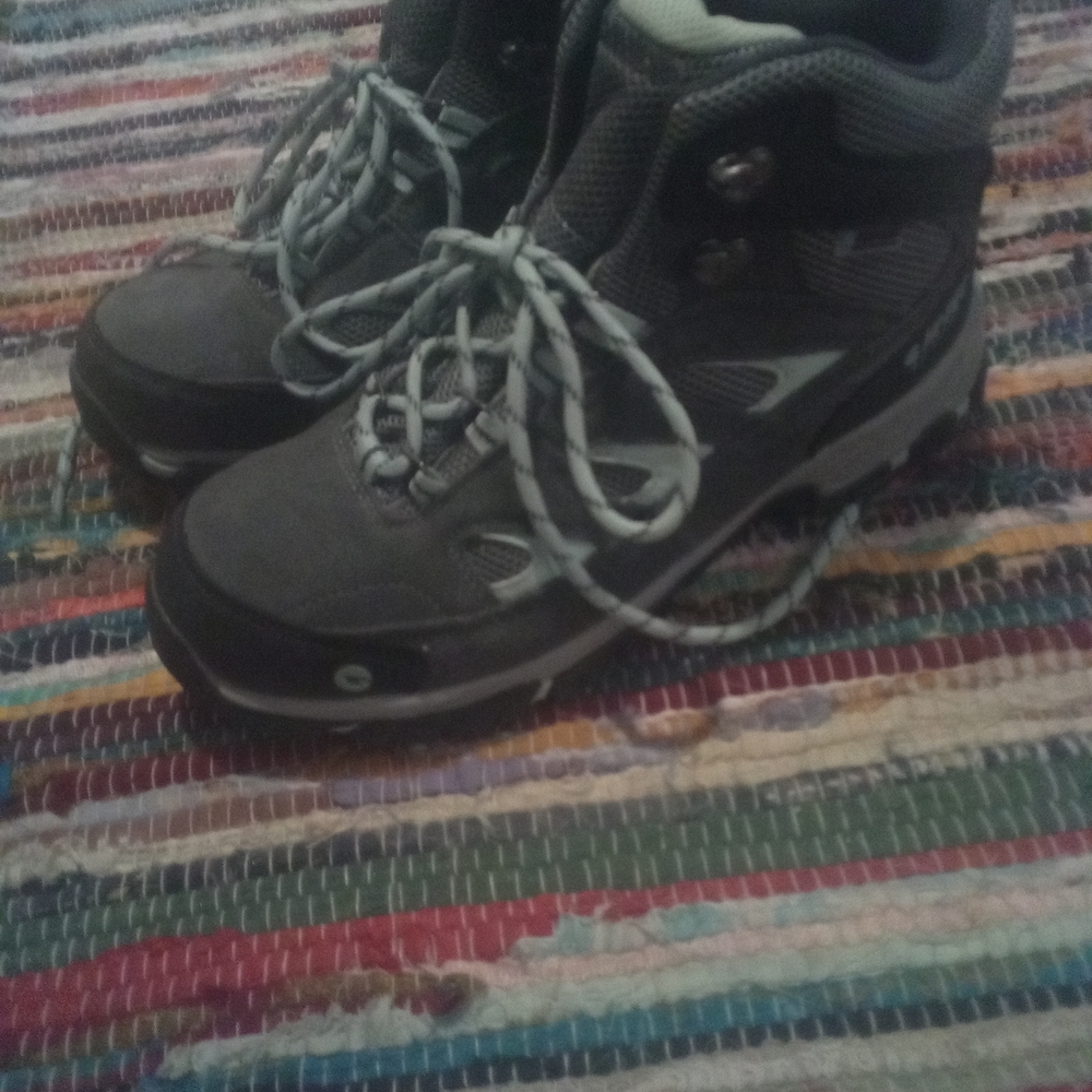 Gray Hiking Boots